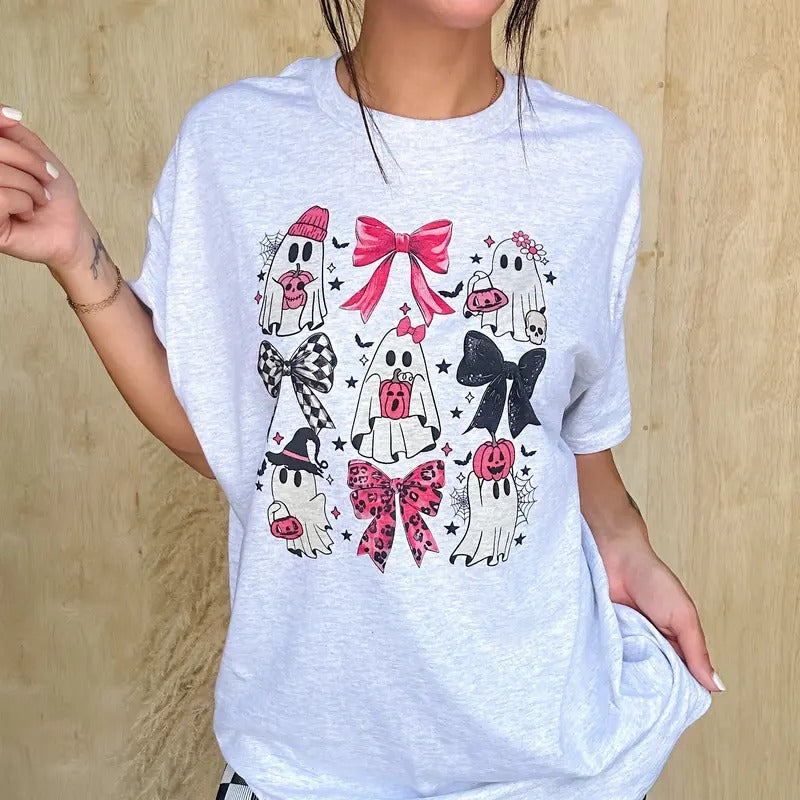 Ghost Bows Top - Adult & Kids T-Shirts, Sweatshirts & Hoodies apparel design preview 1