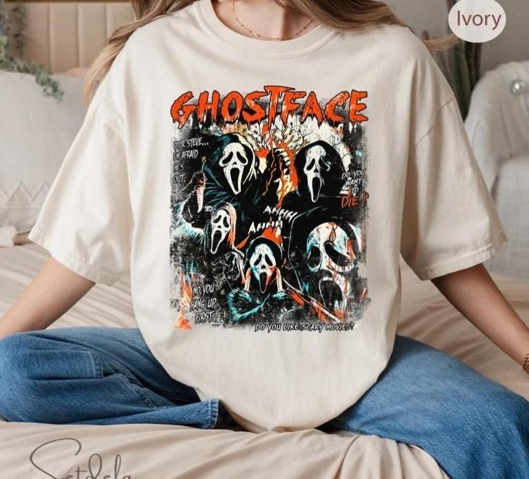 Ghost Face Halloween Lover - Adult & Kids T-Shirts, Sweatshirts & Hoodies apparel design preview 1