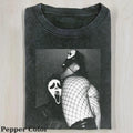 Ghost Face Vintage Hug Girl Meme Cringe Funny Dumb - Adult & Kids T-Shirts, Sweatshirts & Hoodies apparel design preview 1