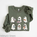 Ghost Reading Books Acotar Bookish Librarian - Adult & Kids T-Shirts, Sweatshirts & Hoodies apparel design preview 1
