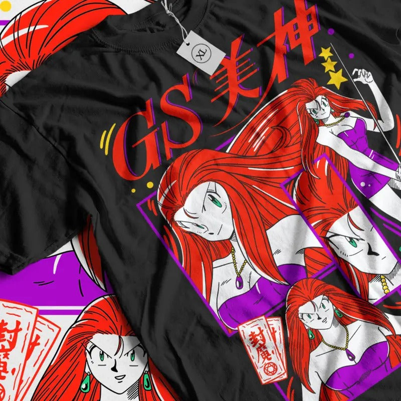 Ghost Sweeper Mikami Vintage 90s Anime Kawaii Girl - Adult & Kids T-Shirts, Sweatshirts & Hoodies apparel design preview 1