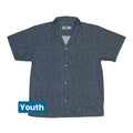 Ghost Wall Charcoal Blue Youth Hawaiian - Adult & Kids T-Shirts, Sweatshirts & Hoodies apparel design preview 1