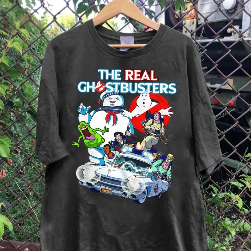 Ghostbusters 80s Vintage Cartoon Halloween Scary - Adult & Kids T-Shirts, Sweatshirts & Hoodies apparel design preview 1