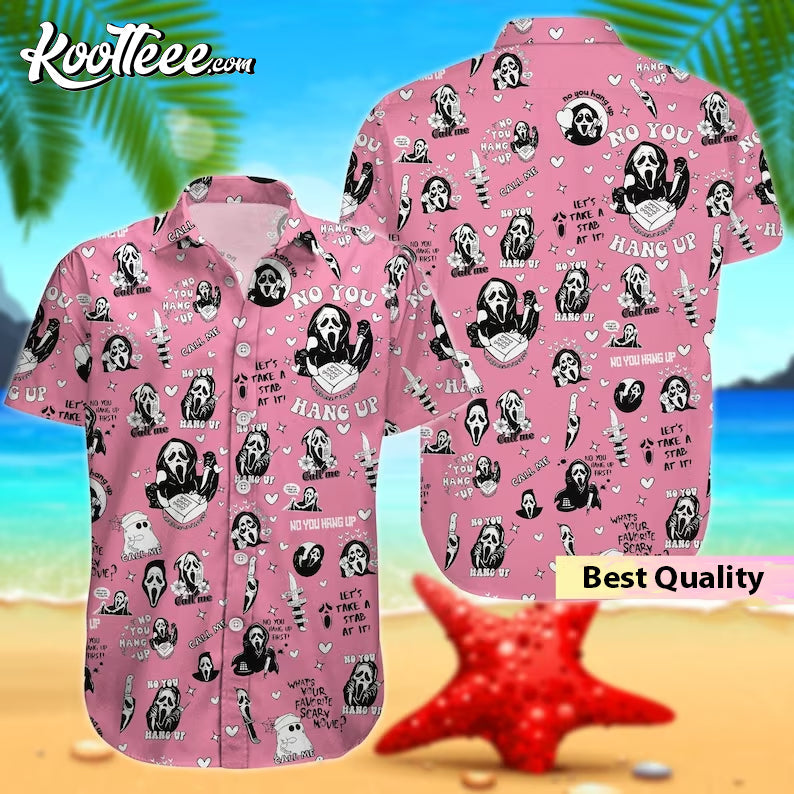 Ghostface Cute Hawaiian And Shorts - Adult & Kids T-Shirts, Sweatshirts & Hoodies apparel design preview 1