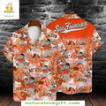 SF Giants Hawaiian Orange Tropical Floral Mascot - Adult & Kids T-Shirts, Sweatshirts & Hoodies apparel design preview 1