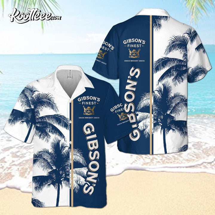 Gibsons Palm Summer Hawaiian - Adult & Kids T-Shirts, Sweatshirts & Hoodies apparel design preview 1