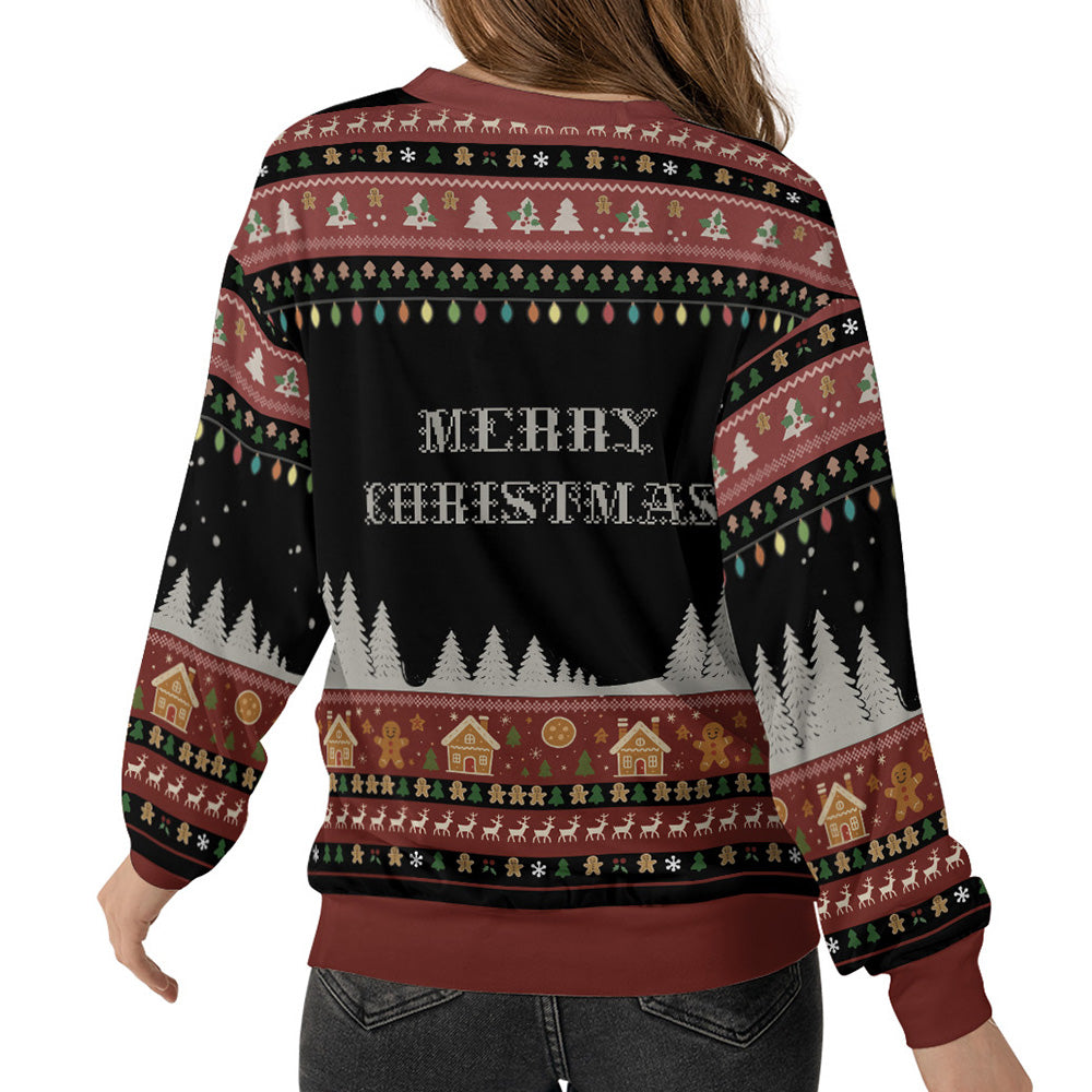 Gingerbread Ginjas In Battle Ugly Christmas Sweater - Holiday Gift product image 2