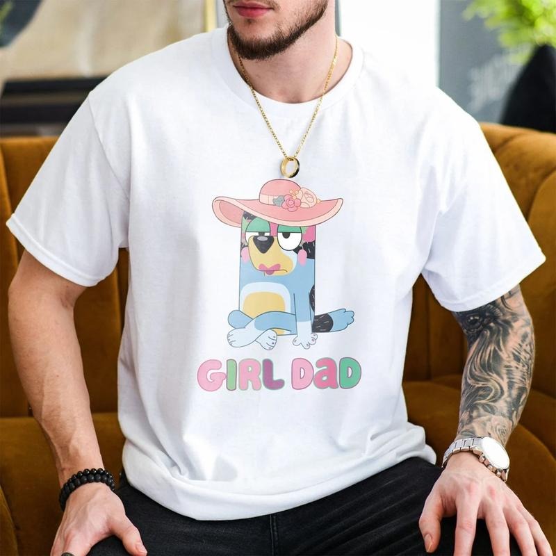 Girl Dad Bluey Him - Adult & Kids T-Shirts, Sweatshirts & Hoodies apparel design preview 1