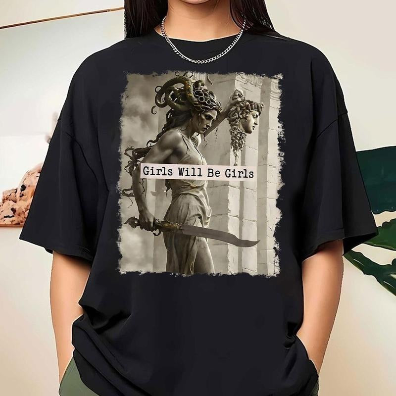 Will Be Medusa Head Perseus Babytee Unhinged Feminist - Adult & Kids T-Shirts, Sweatshirts & Hoodies apparel design preview 1