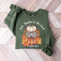 Give Thanks Lord Christian Fall Thanksgiving Jesus - Adult & Kids T-Shirts, Sweatshirts & Hoodies apparel design preview 1