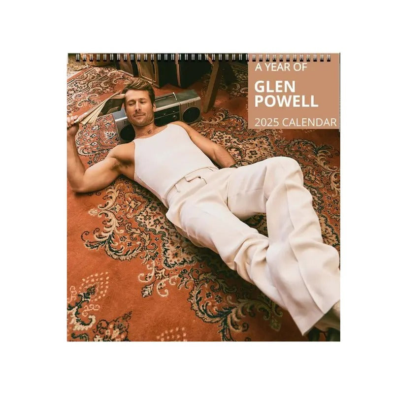 Glen Powell 2025 Wall Calendar Planner If You Feel - Adult & Kids T-Shirts, Sweatshirts & Hoodies apparel design preview 1
