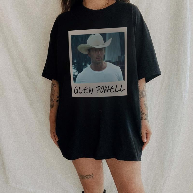Glen Powell Cowboy - Adult & Kids T-Shirts, Sweatshirts & Hoodies apparel design preview 1