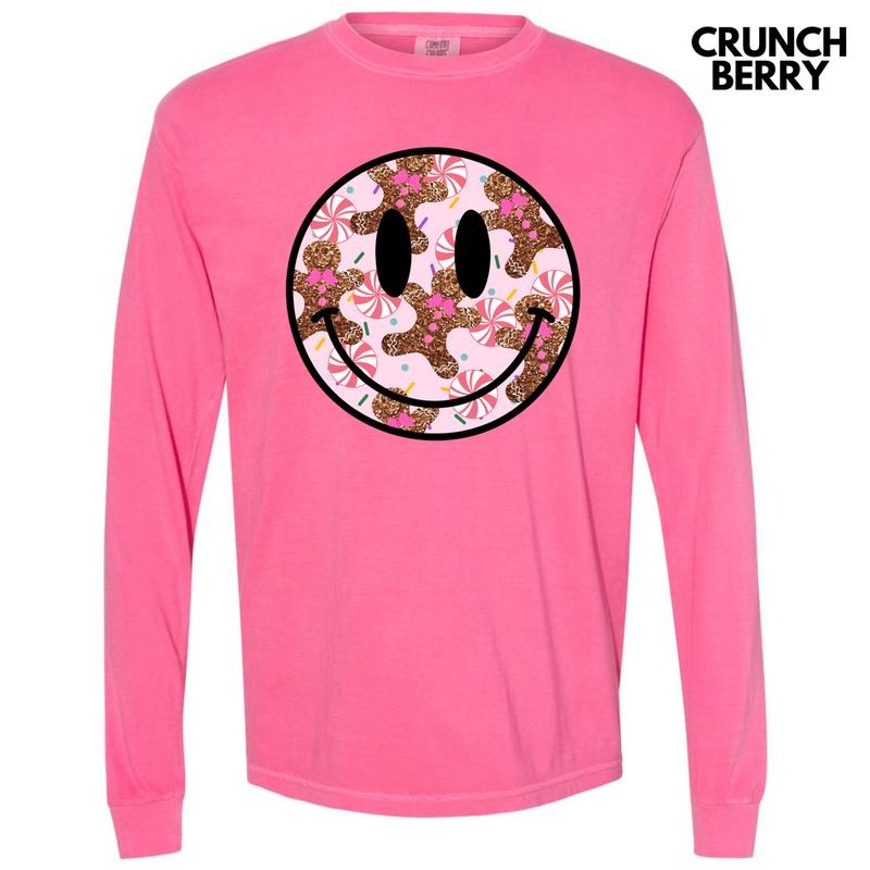 Glitter Gingerbread Happy Face Comfort Colors 'NLB' - Adult & Kids T-Shirts, Sweatshirts & Hoodies apparel design preview 1