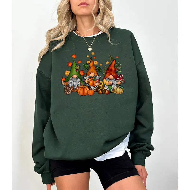 Gnomes Fall Gnome Thanksgiving Cozy Season Autumn - Adult & Kids T-Shirts, Sweatshirts & Hoodies apparel design preview 1