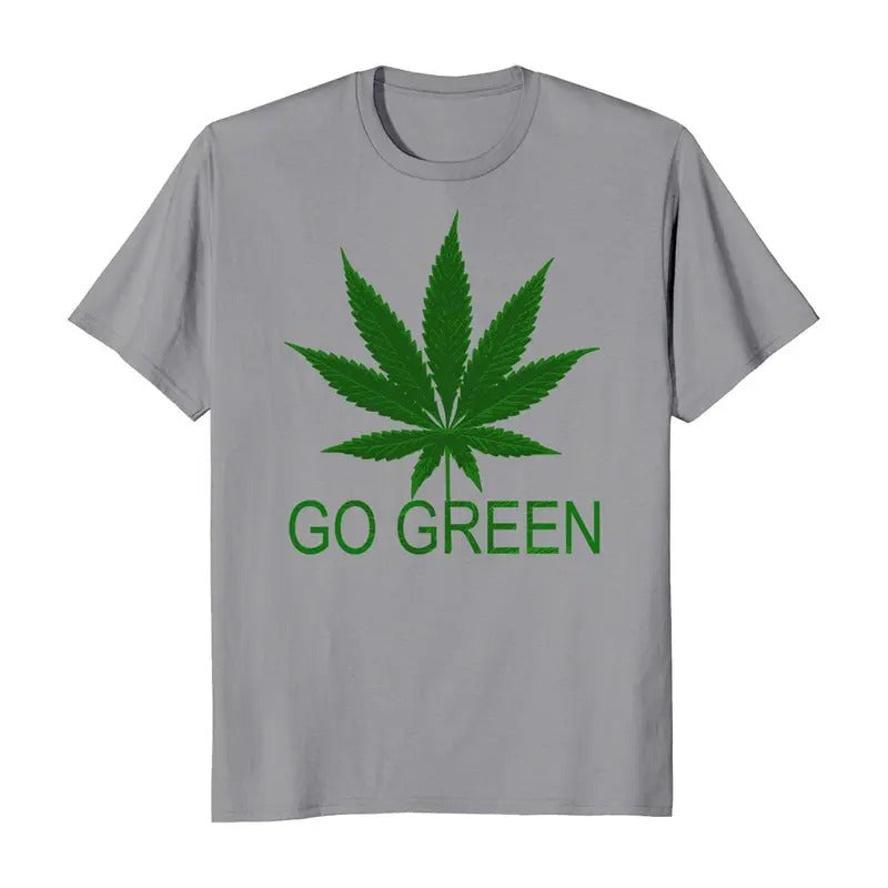 Go Green Marijuana Cannabis Weed 420 Casual - Adult & Kids T-Shirts, Sweatshirts & Hoodies apparel design preview 1