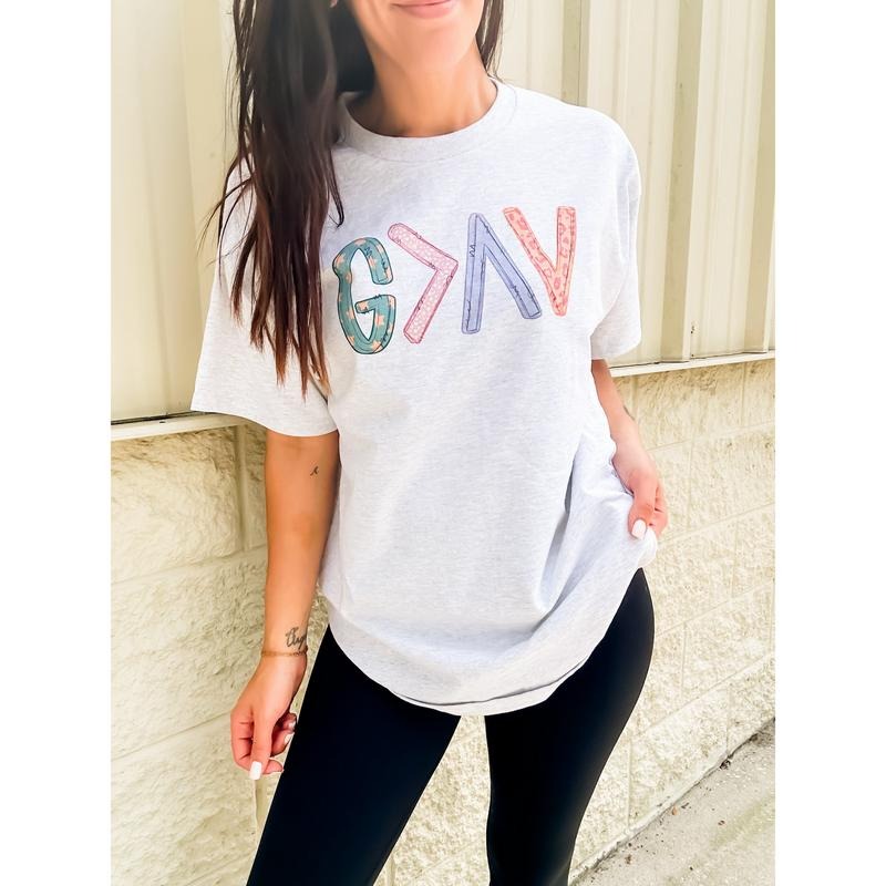God Is Greater Top - Adult & Kids T-Shirts, Sweatshirts & Hoodies apparel design preview 1