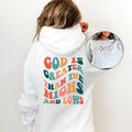 God Is Greater Than Highs Lows Faith Groovy Christian - Adult & Kids T-Shirts, Sweatshirts & Hoodies apparel design preview 1