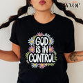 God Is Control Casual Crew Neck Short Sleeve Tops - Adult & Kids T-Shirts, Sweatshirts & Hoodies apparel design preview 1