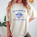 God Is Testing Me Possum Weird Opossum Meme Trash - Adult & Kids T-Shirts, Sweatshirts & Hoodies apparel design preview 1