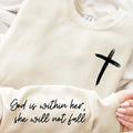 God Is Within Her Quote Sleeve Christian Jesus Lover - Adult & Kids T-Shirts, Sweatshirts & Hoodies apparel design preview 1