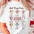 God Says I Am Happy 100 Days School Teacher Student - Adult & Kids T-Shirts, Sweatshirts & Hoodies apparel design preview 1