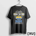 God First Family Second Notre Dame Fighting Irish - Adult & Kids T-Shirts, Sweatshirts & Hoodies apparel design preview 1