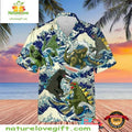 Godzilla Hawaiian Funny Surfing Design Movie Lover - Adult & Kids T-Shirts, Sweatshirts & Hoodies apparel design preview 1
