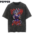 "Gohan Beast" Vintage Washed Menswear Top - Adult & Kids T-Shirts, Sweatshirts & Hoodies apparel design preview 1