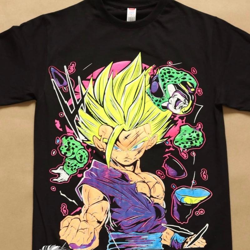 Gohan Cotton Black Casual - Adult & Kids T-Shirts, Sweatshirts & Hoodies apparel design preview 1