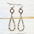 Gold Circle Teardrop Earrings - Adult & Kids T-Shirts, Sweatshirts & Hoodies apparel design preview 1
