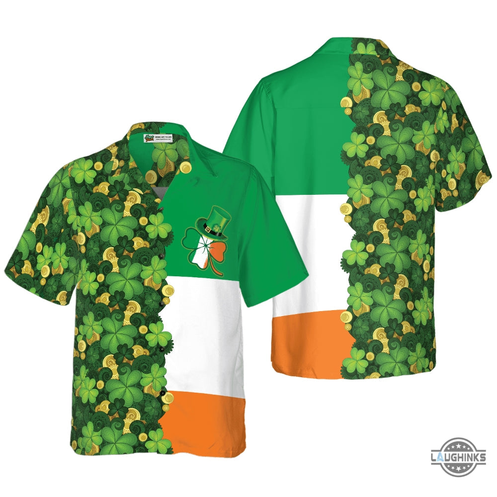 Gold Coins Shamrock Saint Patricks Day Irish Ireland - Adult & Kids T-Shirts, Sweatshirts & Hoodies apparel design preview 1