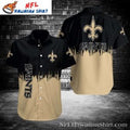 Gold Drip Fashion Saints Black And Tan Hawaiian - Adult & Kids T-Shirts, Sweatshirts & Hoodies apparel design preview 1