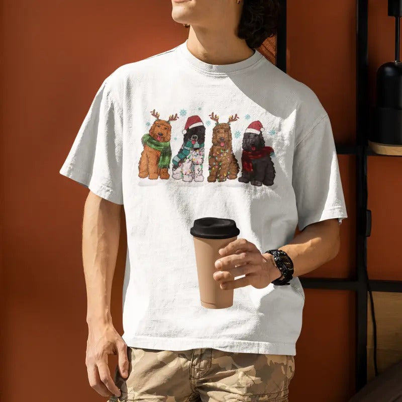 Golden Doodle Dog Face - Adult & Kids T-Shirts, Sweatshirts & Hoodies apparel design preview 1