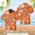 SF Giants Hawaiian Golden Gate Bloom Tropical - Adult & Kids T-Shirts, Sweatshirts & Hoodies apparel design preview 1