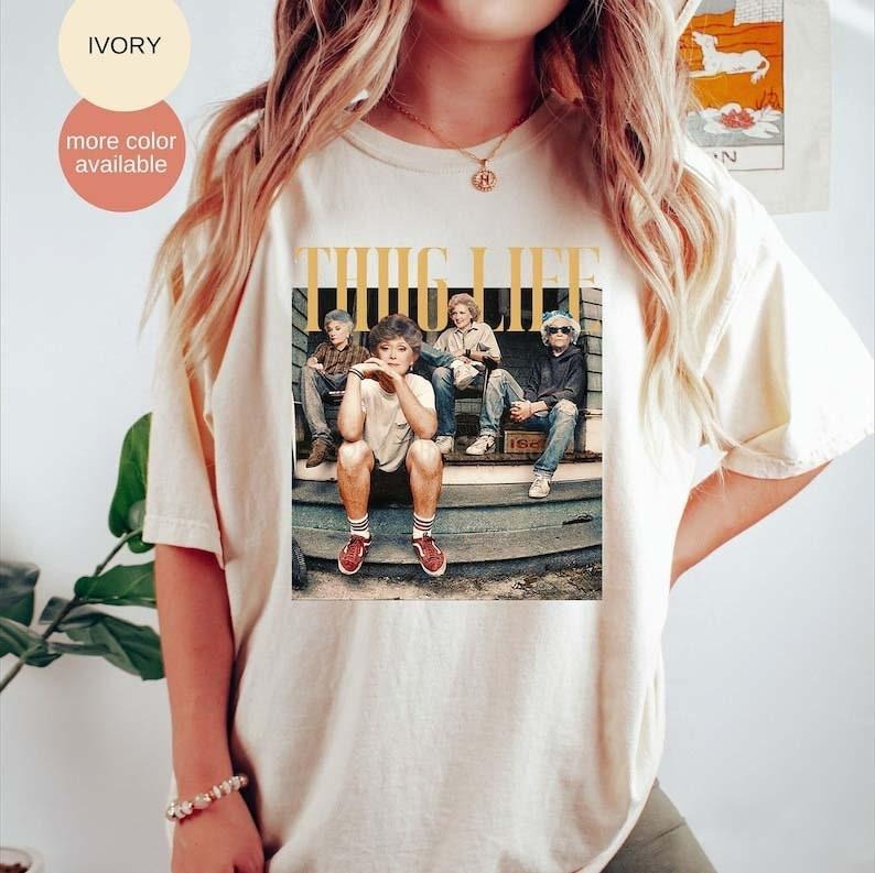 Golden Thug Life Comfort Colors Fan Lover 80s TV - Adult & Kids T-Shirts, Sweatshirts & Hoodies apparel design preview 1