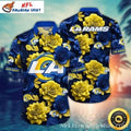 Golden Hour LA Rams Hawaiian Luminous Bloom Edition - Adult & Kids T-Shirts, Sweatshirts & Hoodies apparel design preview 1