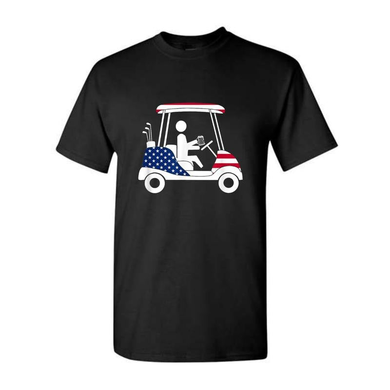Golfing Beer Drinker - Adult & Kids T-Shirts, Sweatshirts & Hoodies apparel design preview 1