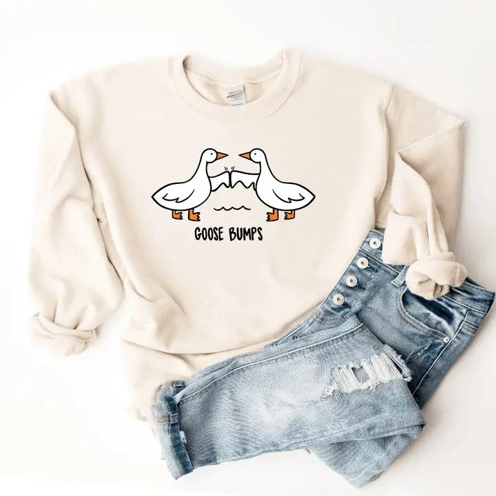 Goose Bump Silly Greetings Lover Couple Classic - Adult & Kids T-Shirts, Sweatshirts & Hoodies apparel design preview 1