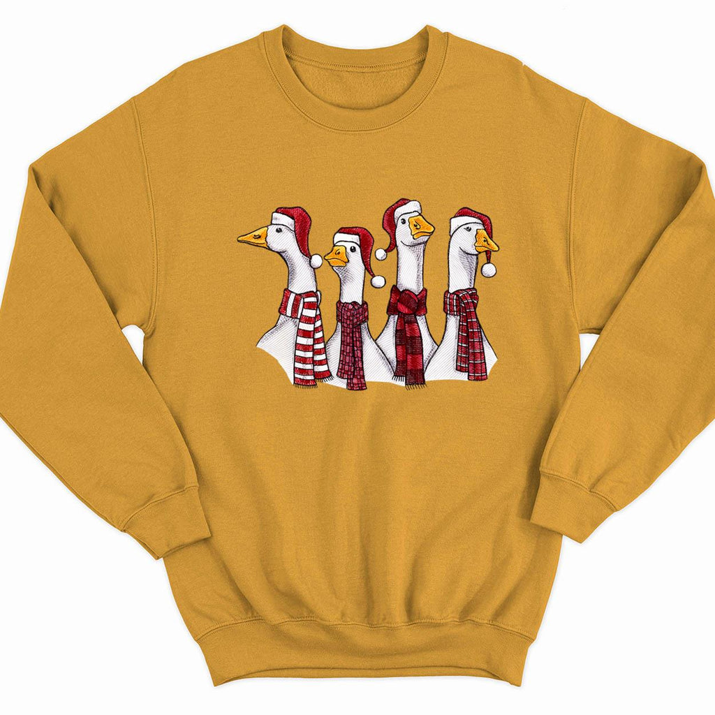 Goose Christmas Geese Crew Neck Christmas Sweater - Holiday Gift product image 4