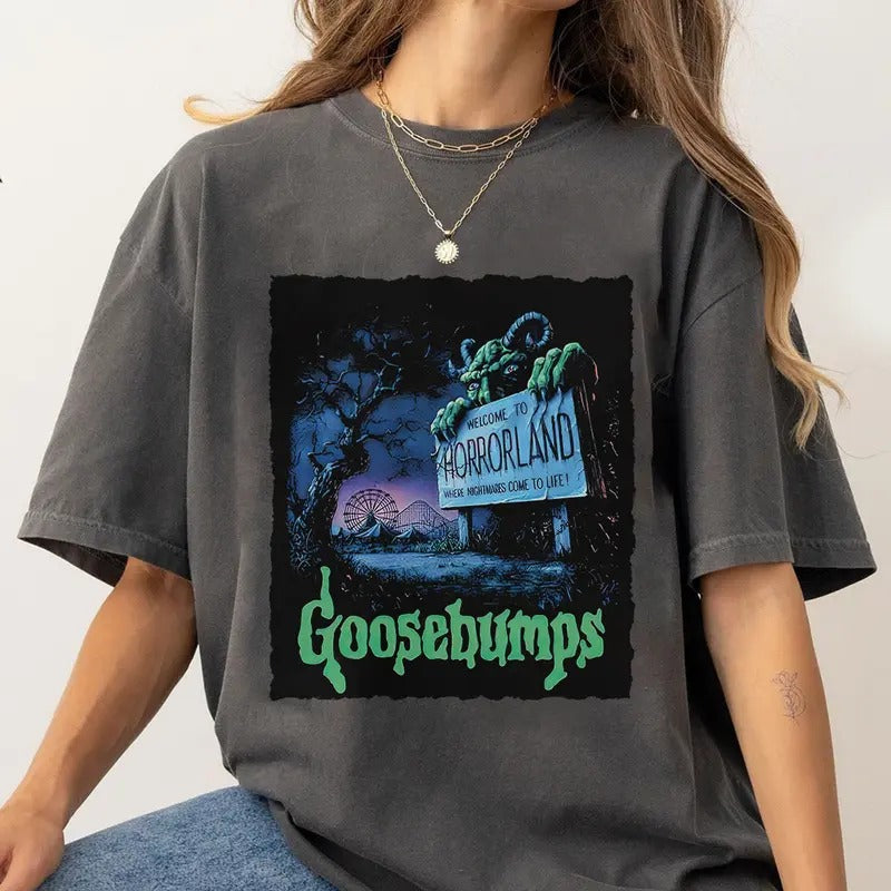Goosebumps Halloween Spooky Season - Adult & Kids T-Shirts, Sweatshirts & Hoodies apparel design preview 1