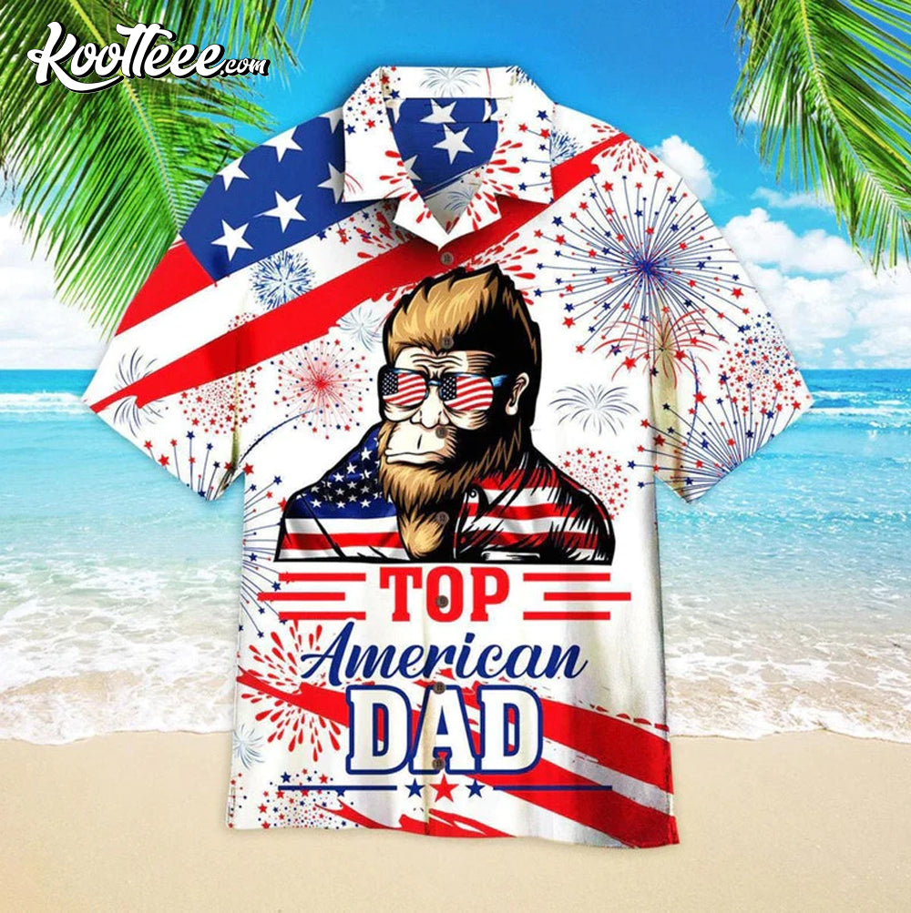 Gorilla 4th Of July Aloha Hawaiian - Adult & Kids T-Shirts, Sweatshirts & Hoodies apparel design preview 1