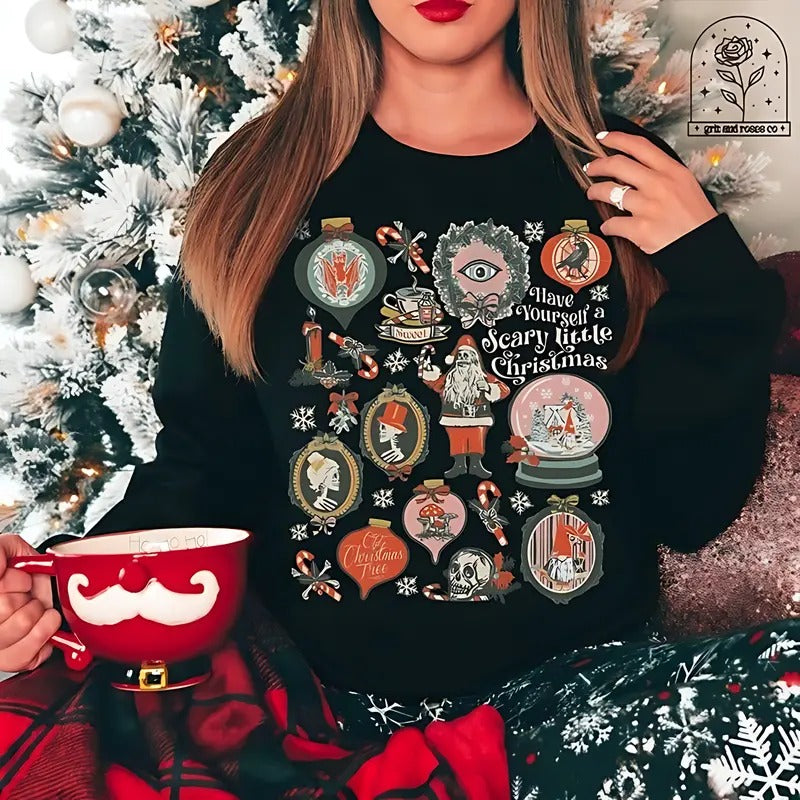 Gothic Krampus Scary Victorian Flair - Adult & Kids T-Shirts, Sweatshirts & Hoodies apparel design preview 1
