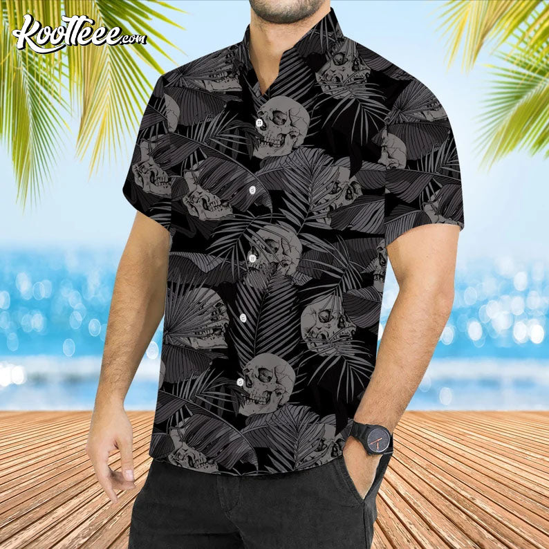 Gothic Skull Goth Men Hawaiian - Adult & Kids T-Shirts, Sweatshirts & Hoodies apparel design preview 1
