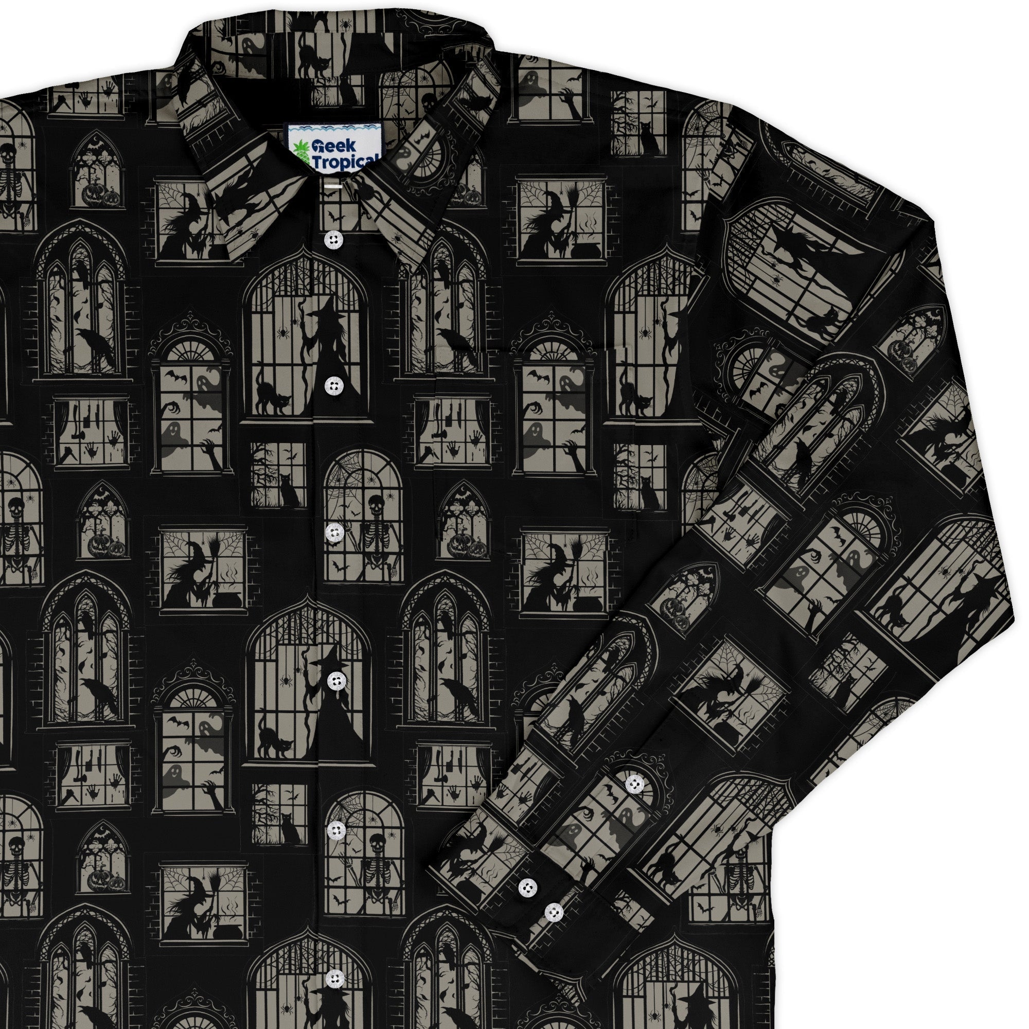 Gothic Windows Button Up - Adult & Kids T-Shirts, Sweatshirts & Hoodies apparel design preview 1