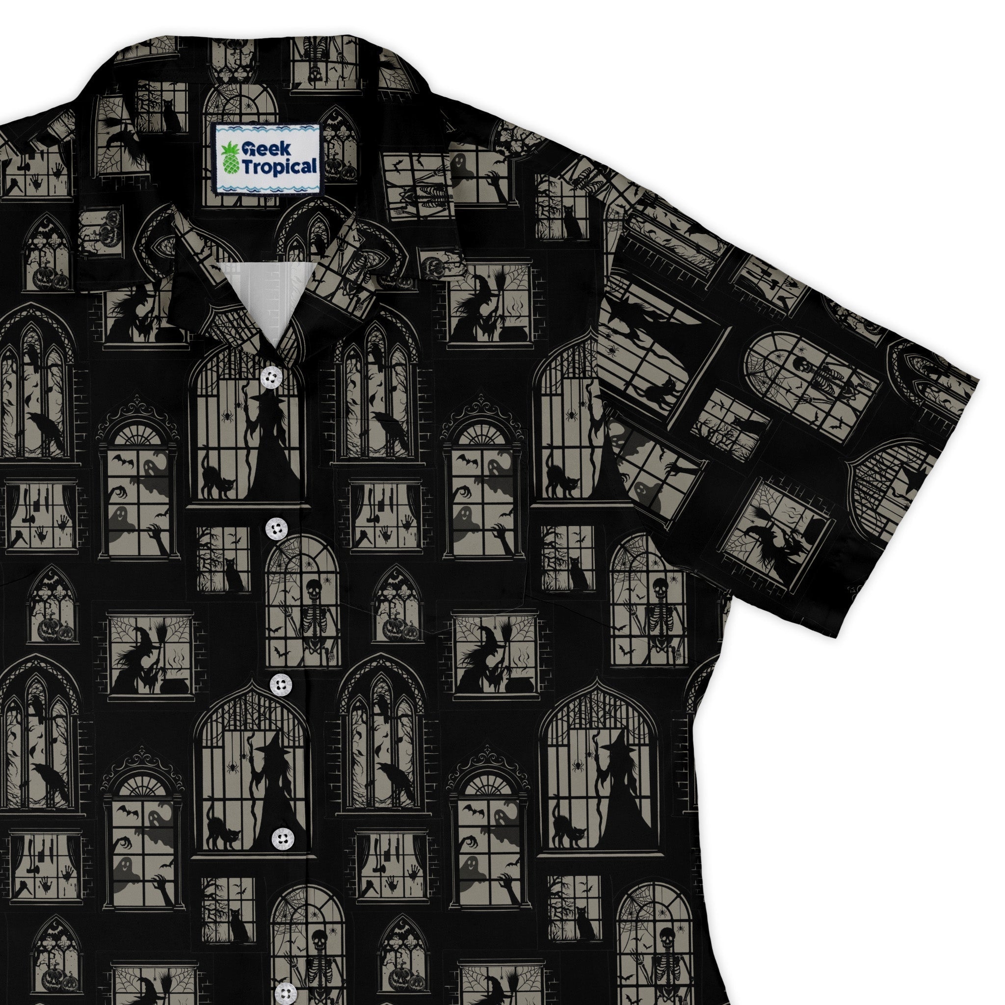 Gothic Windows Curvy Button Up - Adult & Kids T-Shirts, Sweatshirts & Hoodies apparel design preview 1