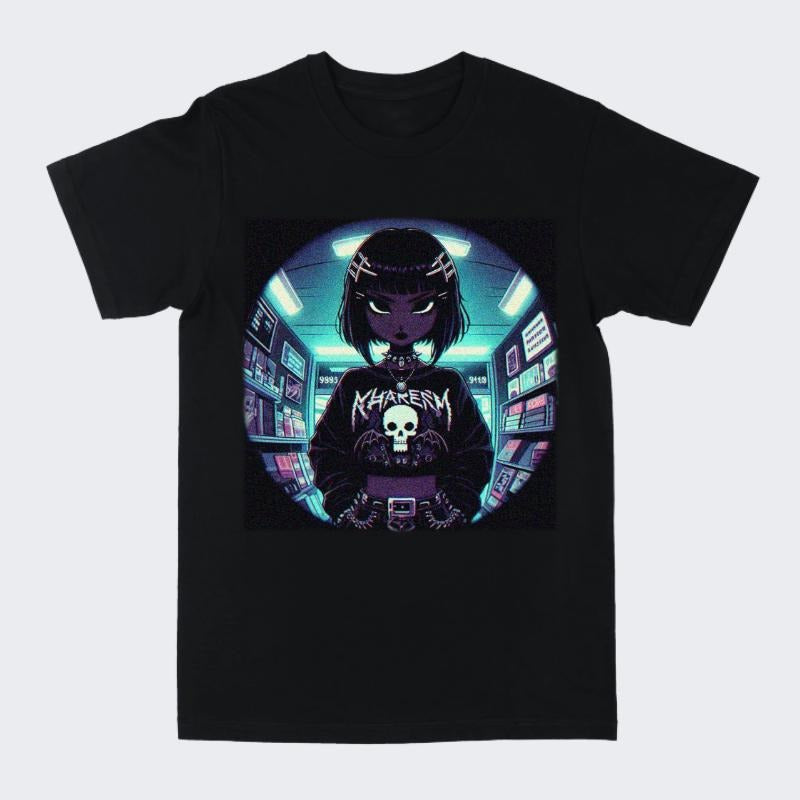 Gothic Y2k A16 Vintage Cotton Cyber Wave Retro Vapor - Adult & Kids T-Shirts, Sweatshirts & Hoodies apparel design preview 1