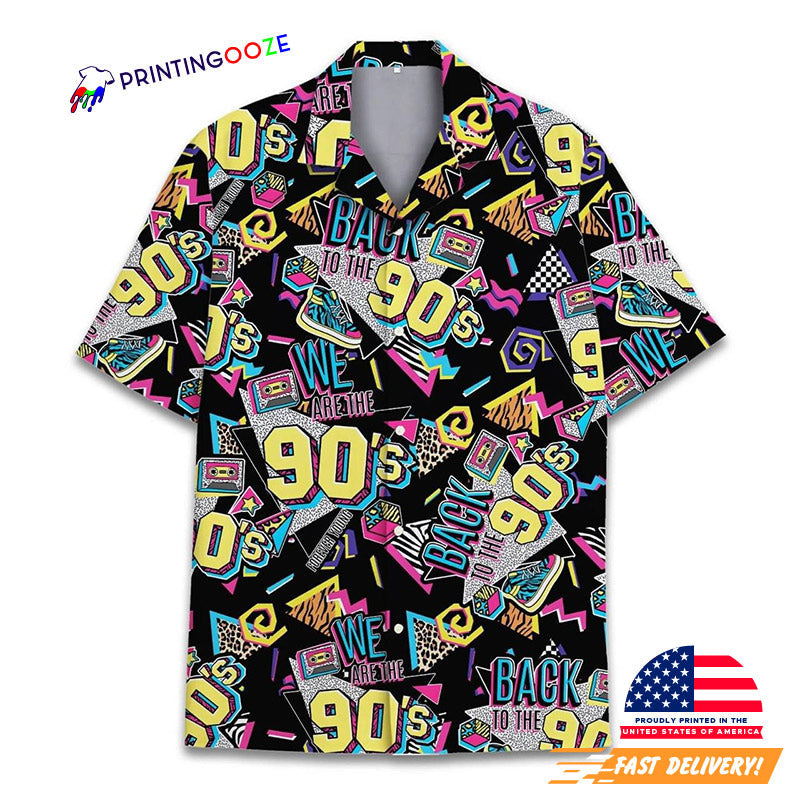 Graffiti We Are The 90's Hawaiian - Adult & Kids T-Shirts, Sweatshirts & Hoodies apparel design preview 1