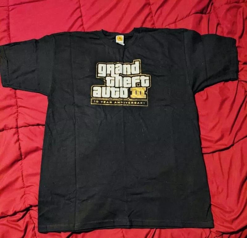 Grand Theft Auto 3 10th Year Anniversary Cotton - Adult & Kids T-Shirts, Sweatshirts & Hoodies apparel design preview 1