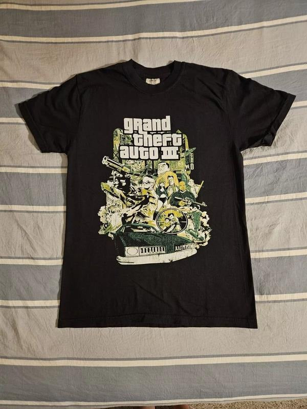 Grand Theft Auto III GTA 3 Video Game Black Size - Adult & Kids T-Shirts, Sweatshirts & Hoodies apparel design preview 1