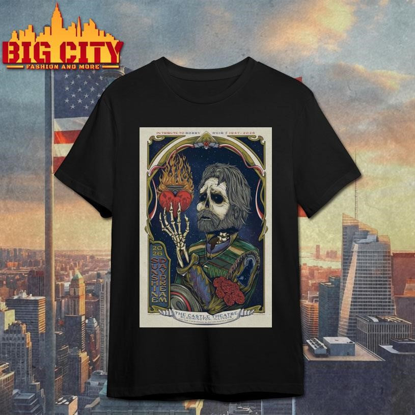Grateful Dead Bobby Weir The Castle Theatre - Adult & Kids T-Shirts, Sweatshirts & Hoodies apparel design preview 1